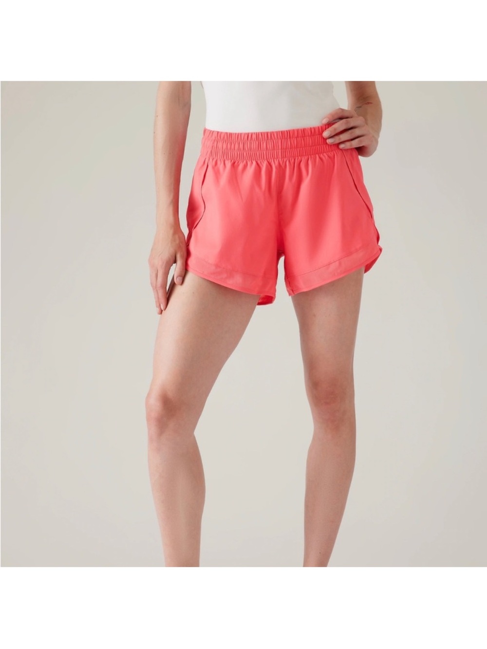 Athleta Mesh racer 4” shorts - Picture 2 of 5